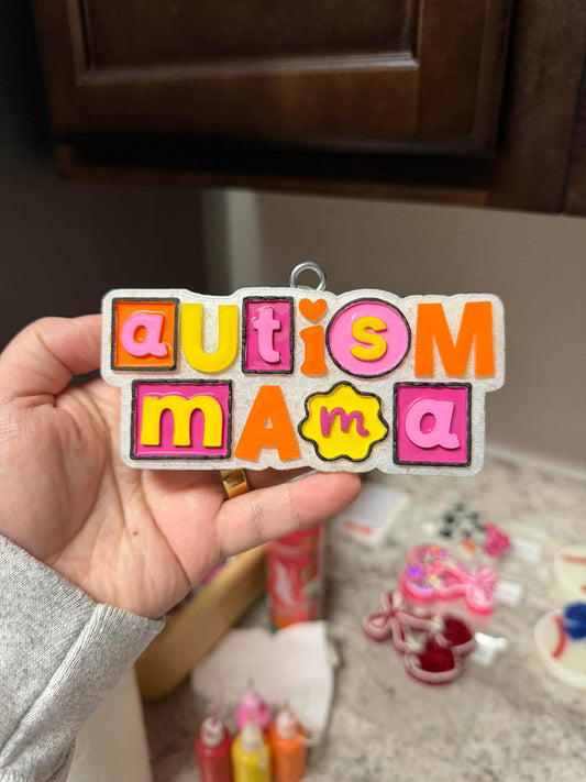 Autism Mama Fancy Letters Silicone Mold