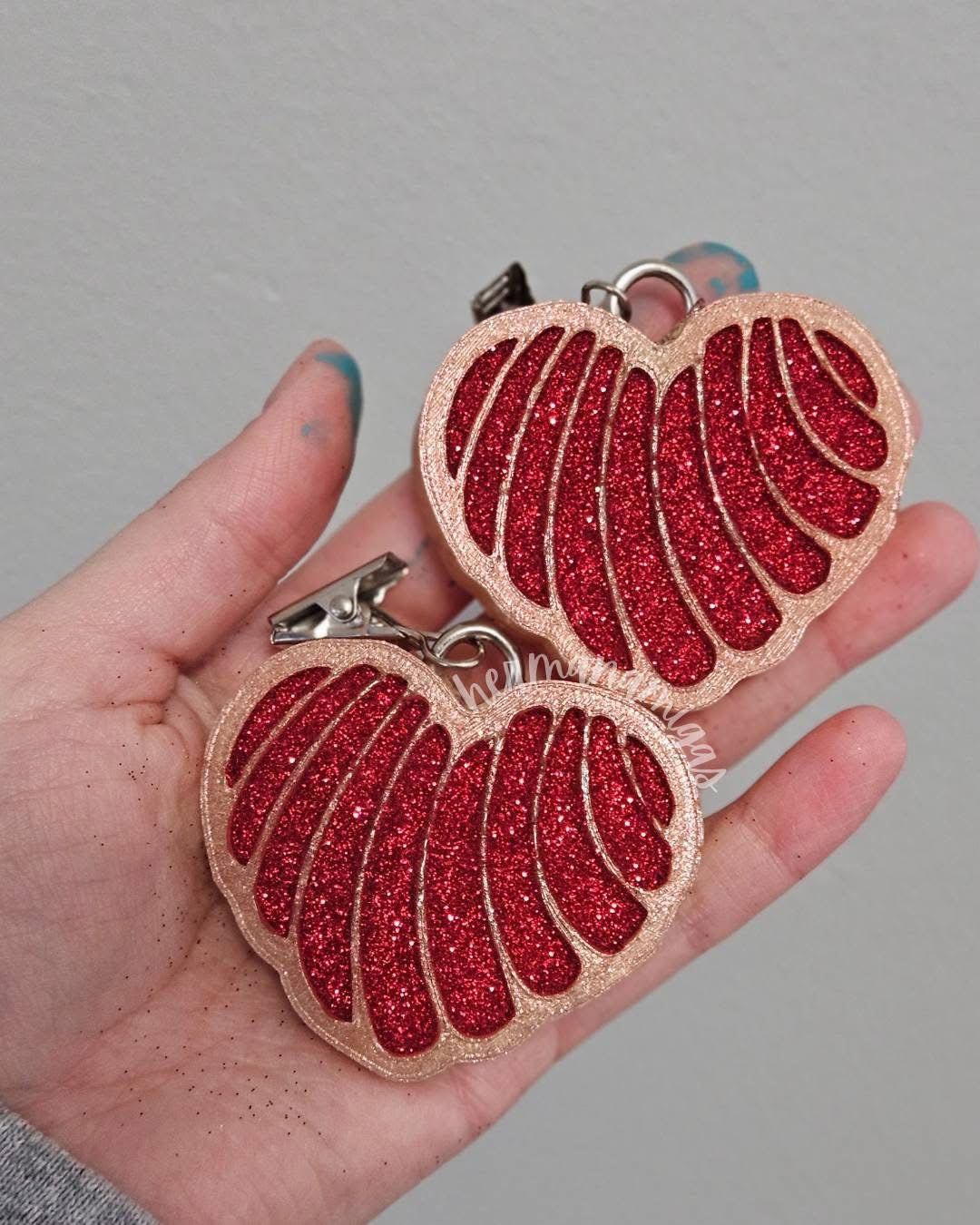 Heart Concha Vents Silicone Freshie Mold