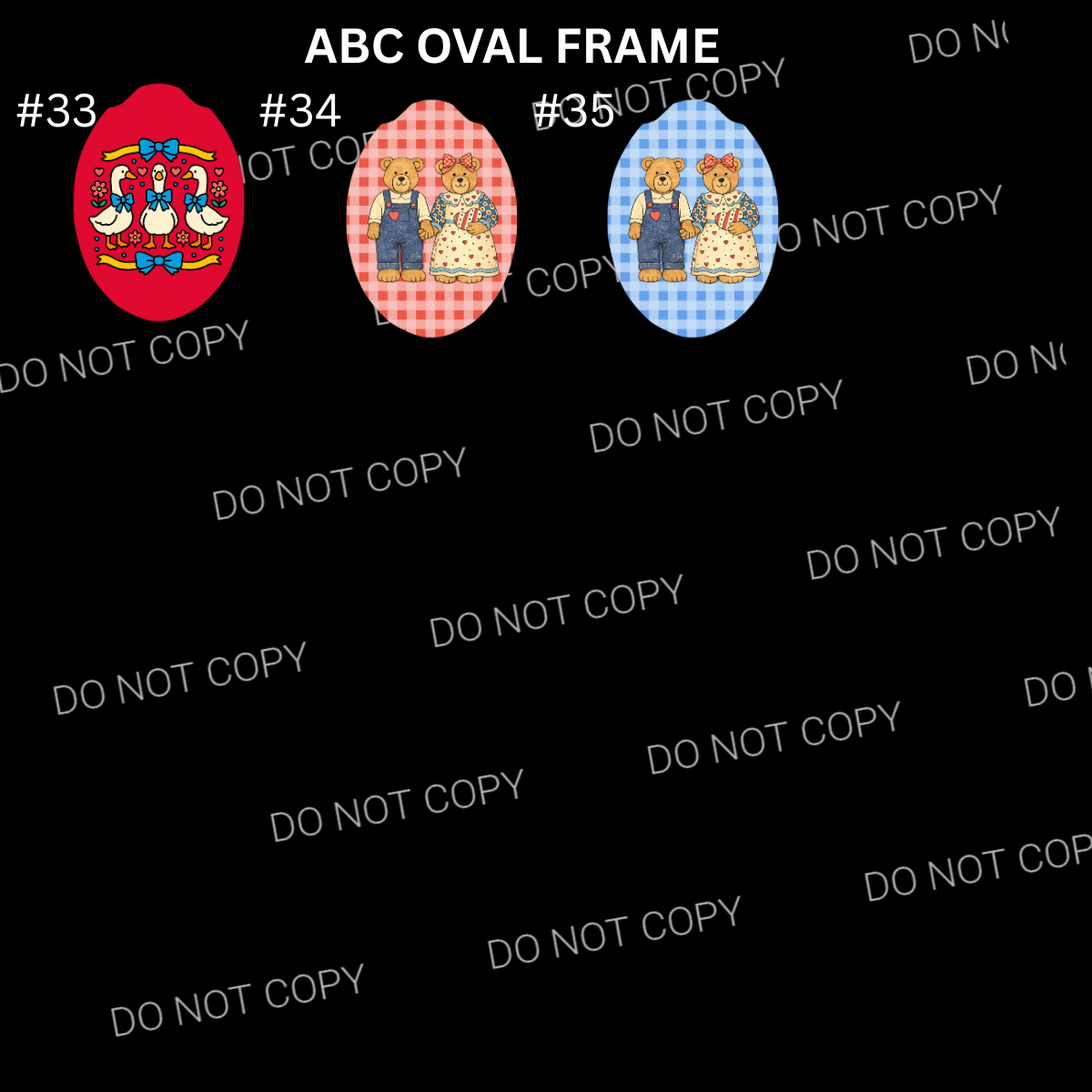 ABC OVAL FRAME CARDSTOCK - Shipped by Kaleidoscope Kreations