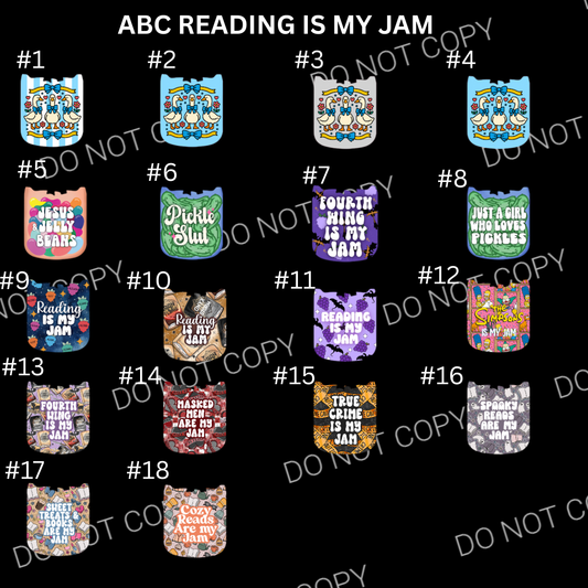 ABC READIING IS MY JAM CARDSTOCK - Shipped by Kaleidoscope Kreations