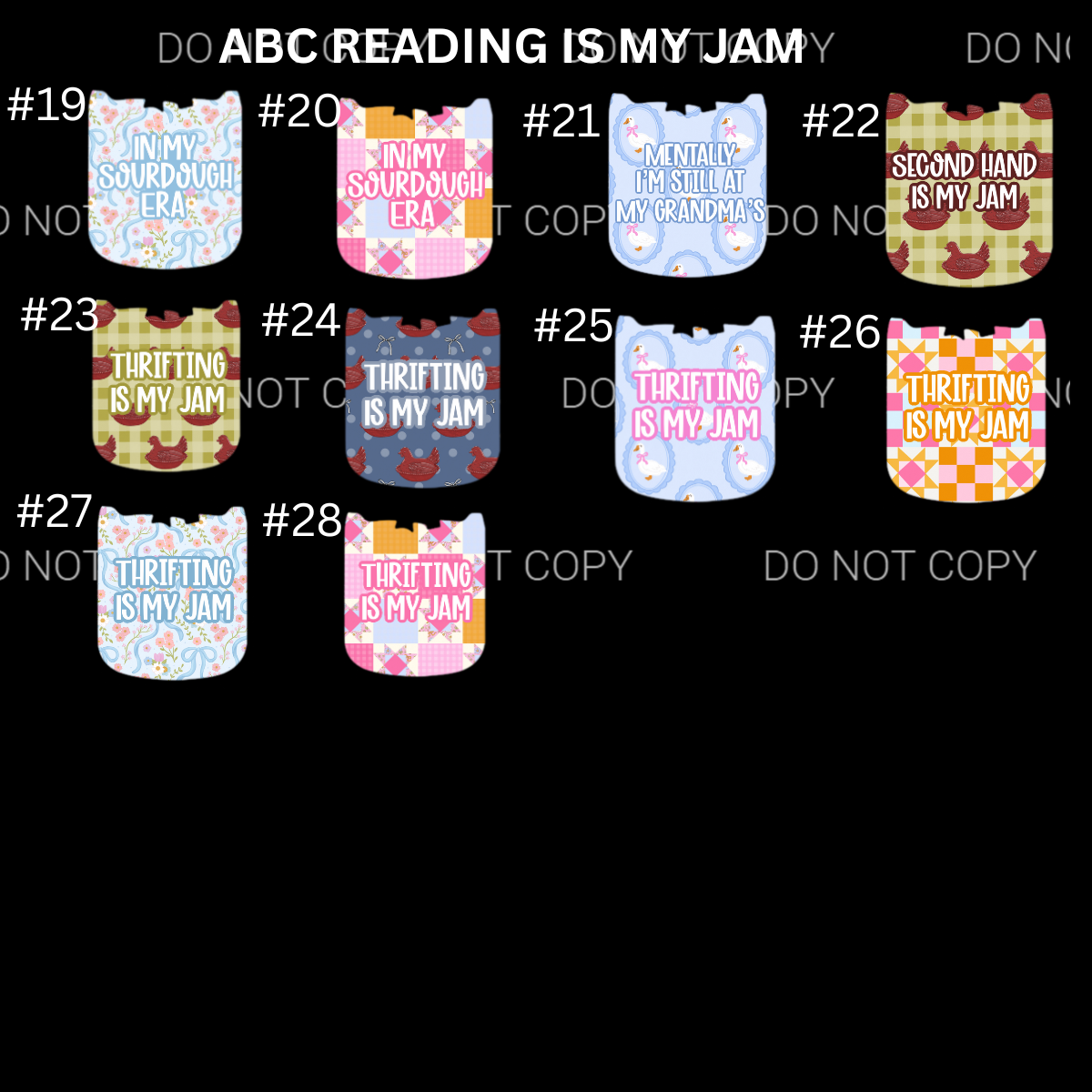 ABC READIING IS MY JAM CARDSTOCK - Shipped by Kaleidoscope Kreations