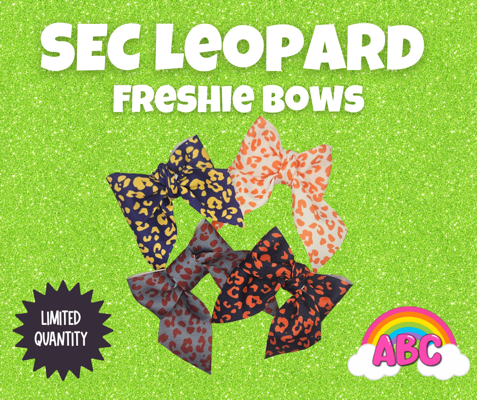 Handmade Freshie Bows SEC Leopard