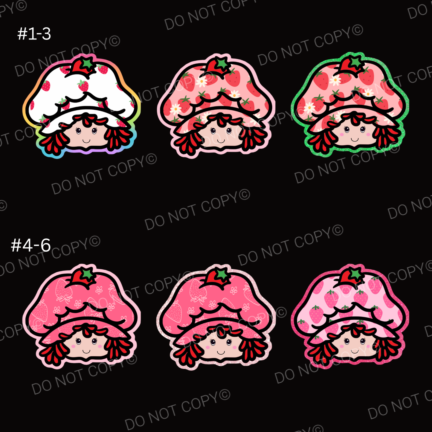 ABC Strawberry Short Cardstock - Shipped by Kaleidoscope Kreations