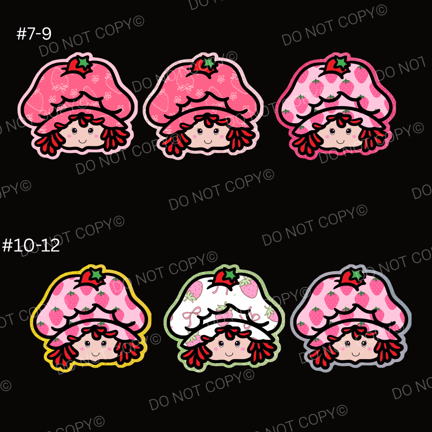 ABC Strawberry Short Cardstock - Shipped by Kaleidoscope Kreations