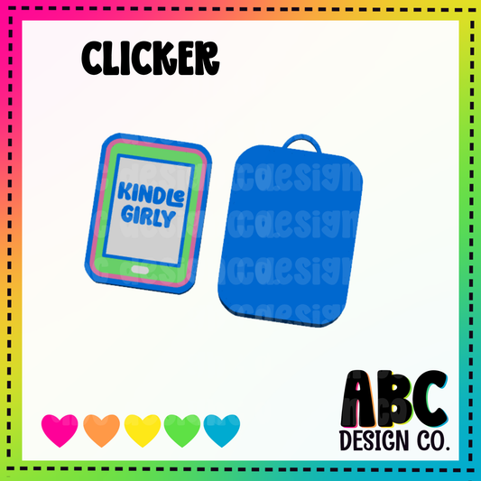 Kindle Girly - clicker keychain .3mf only