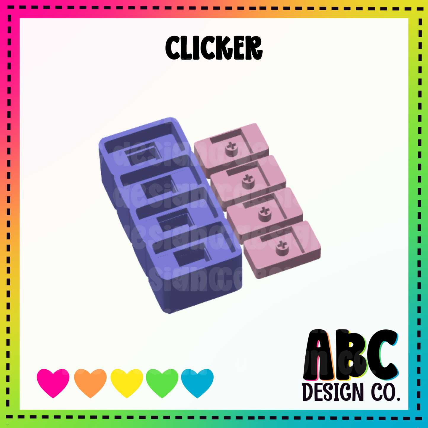 Multi Cavity - clicker keychain .3mf only