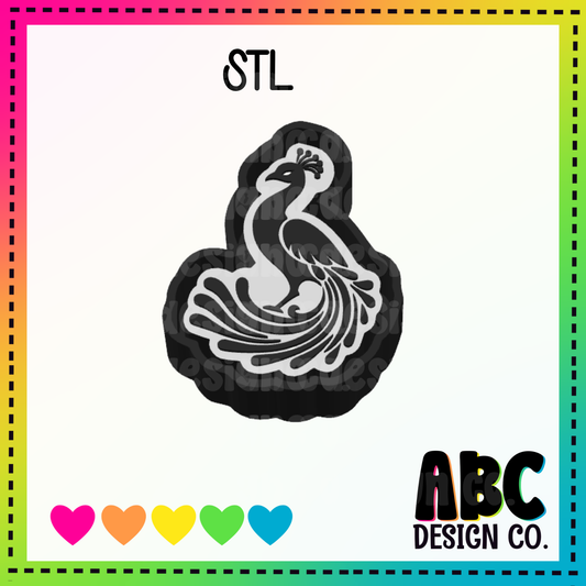 Peacock Freshie Mold STL - digital download