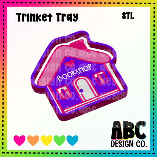 Bookshop - Trinket Tray - STL - Digital Download