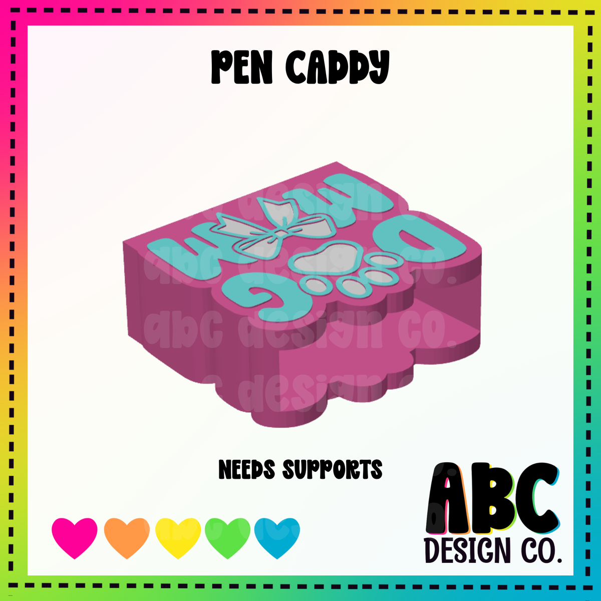Dog Mom - Pen Caddy - STL & 3mf - Digital Download
