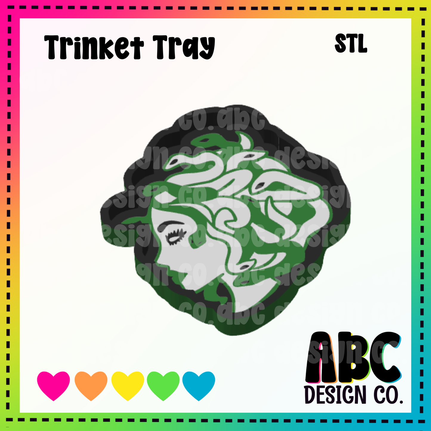Medusa - Trinket Tray - STL & 3mf - Digital Download