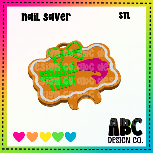 Shake That Bass -  Nail Saver Key Chain - STL & 3mf - Digital Download