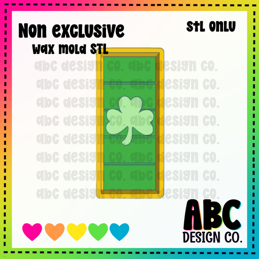 Shamrock Snapbar WAX Mold STL - digital download