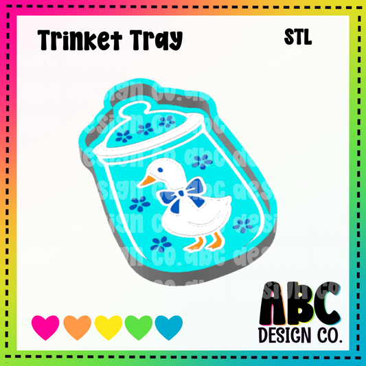 Goose Flour Jar - Trinket Tray - STL & 3mf - Digital Download