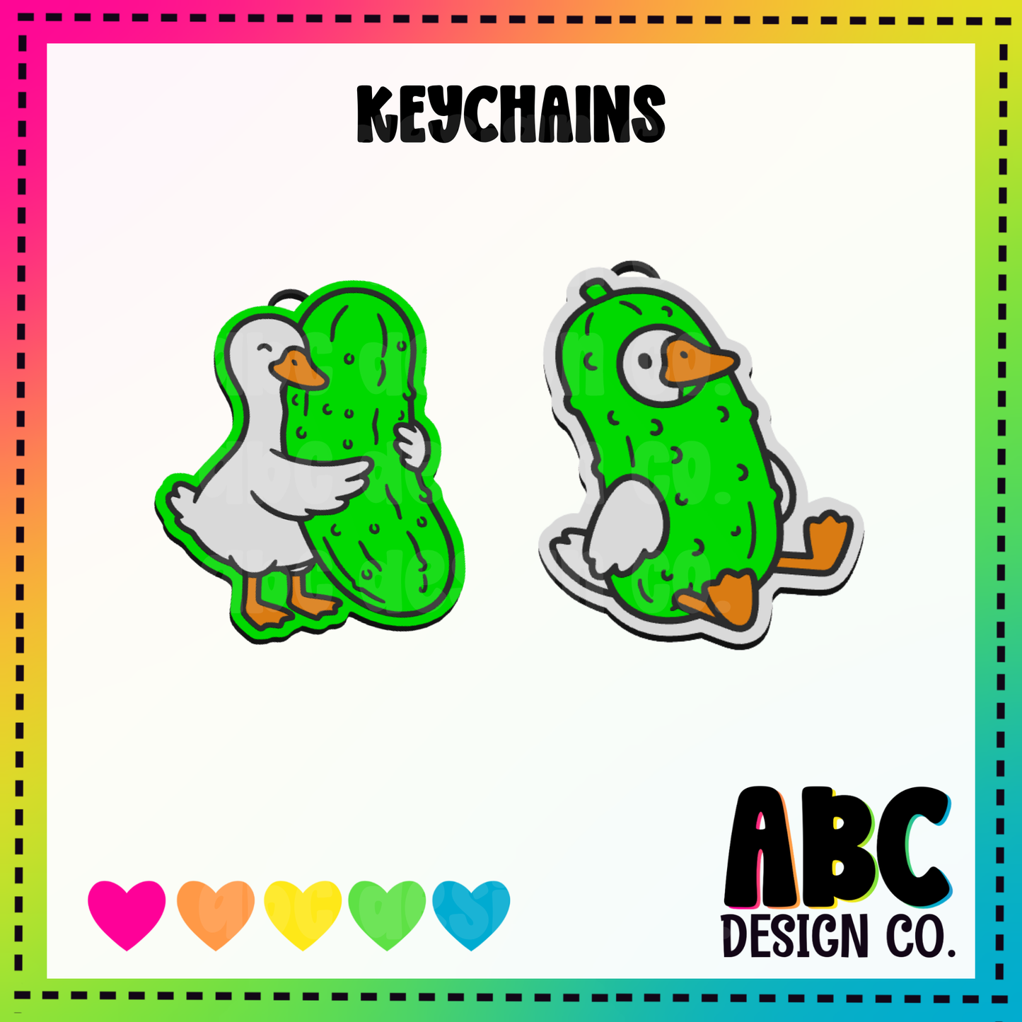 Pickle Goose -  Key Chain - 3mf - Digital Download