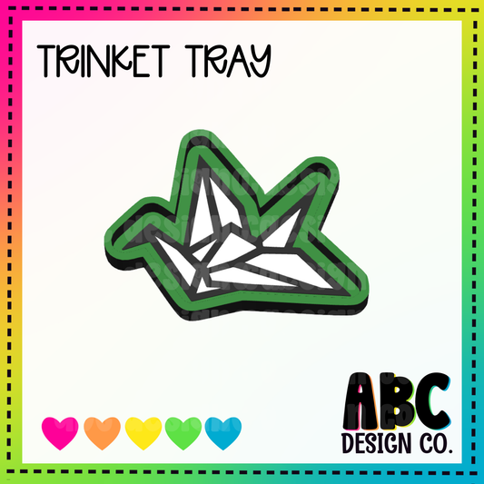 Paper Crane - Trinket Tray - STL & 3mf - Digital Download