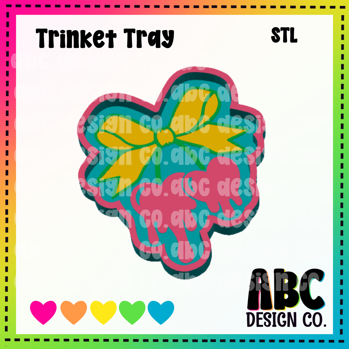 bow cherries - Trinket Tray - STL & 3mf - Digital Download