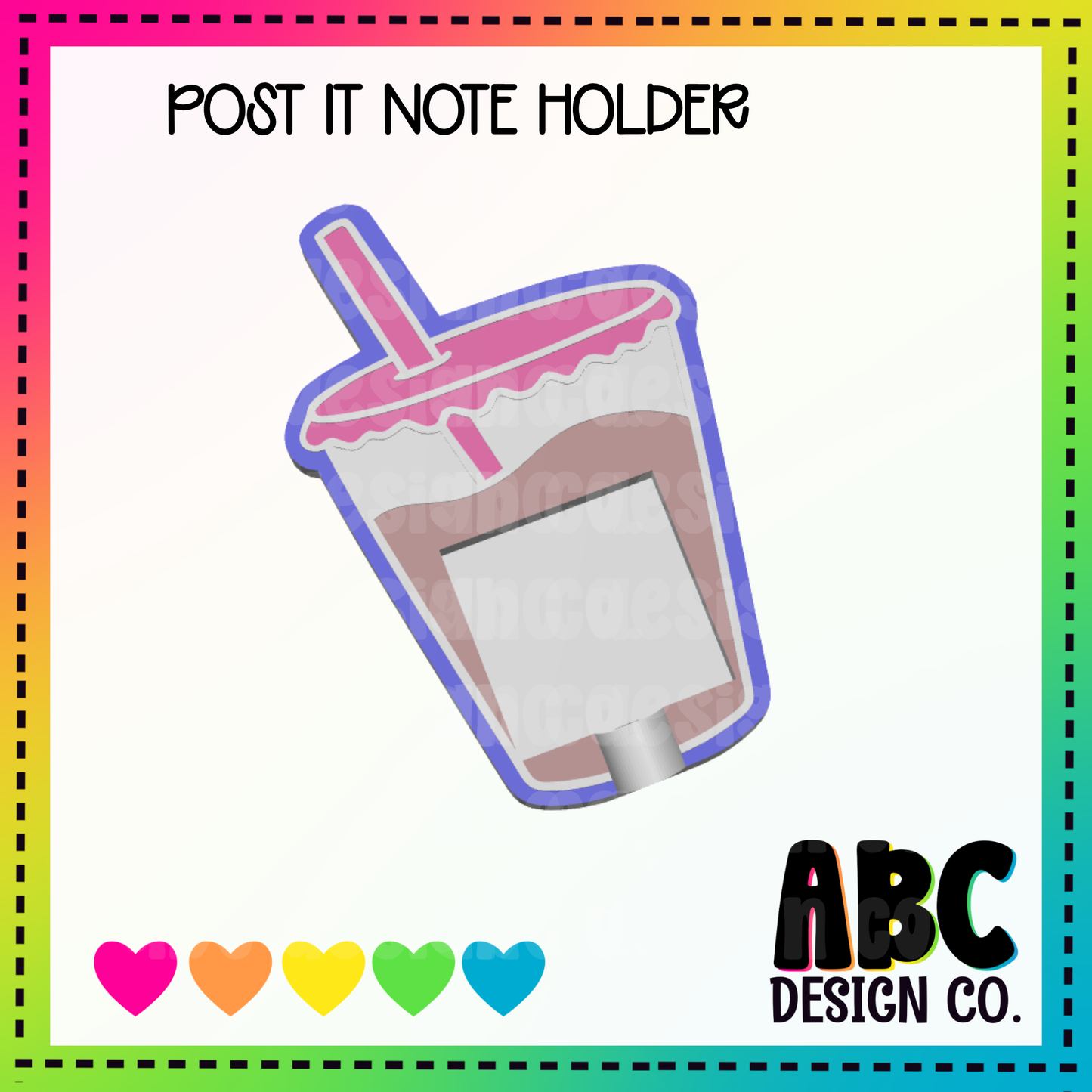 Cup - Sticky Note Holder - 3mf & STL - Digital Download - LARGE!