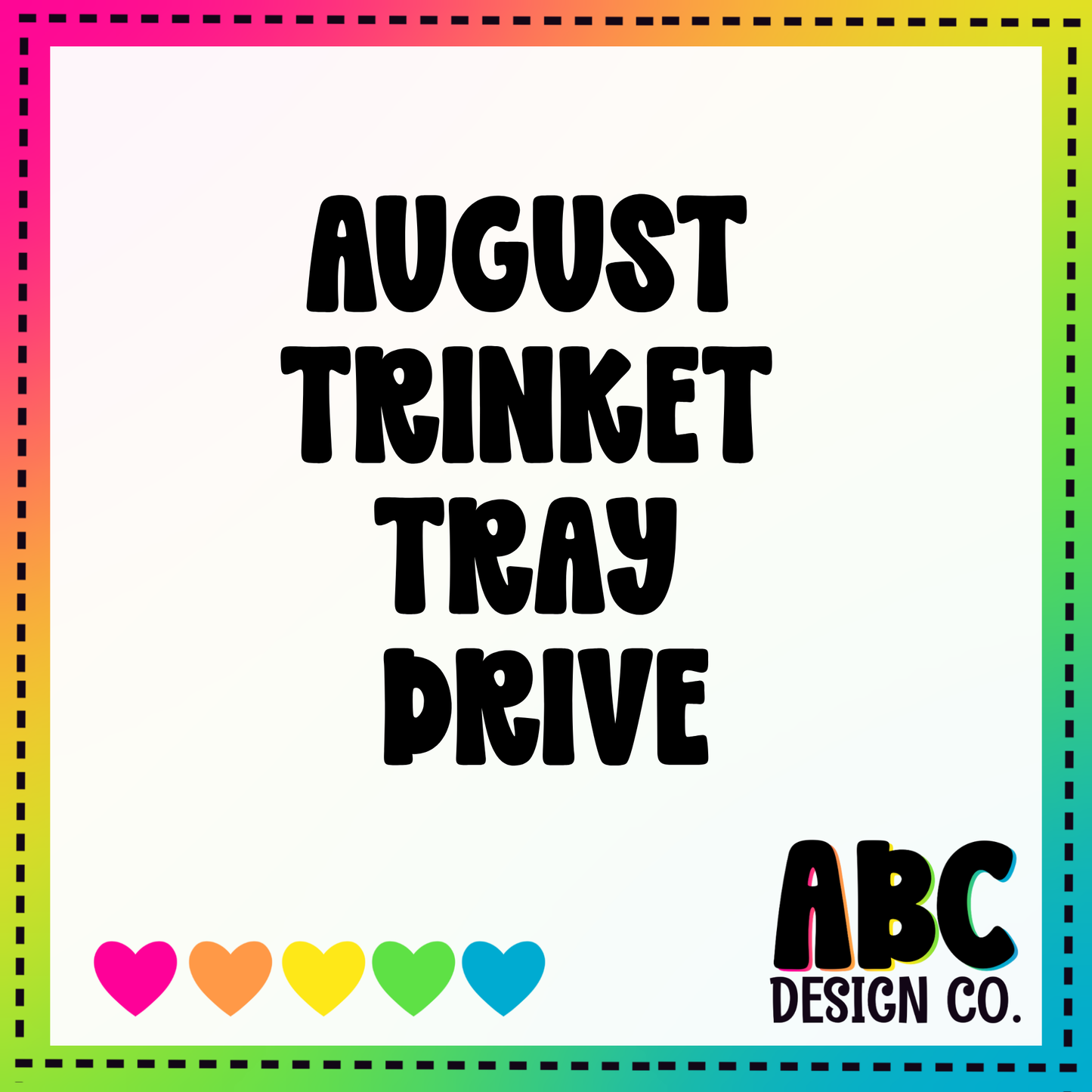 STL - August Trinket Tray Drive