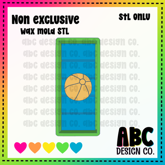 Beach Ball Snapbar WAX Mold STL - digital download