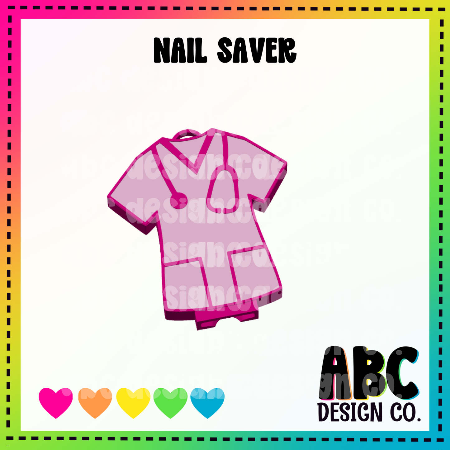 Nurse scrub top - Nail Saver - 3mf - Digital Download
