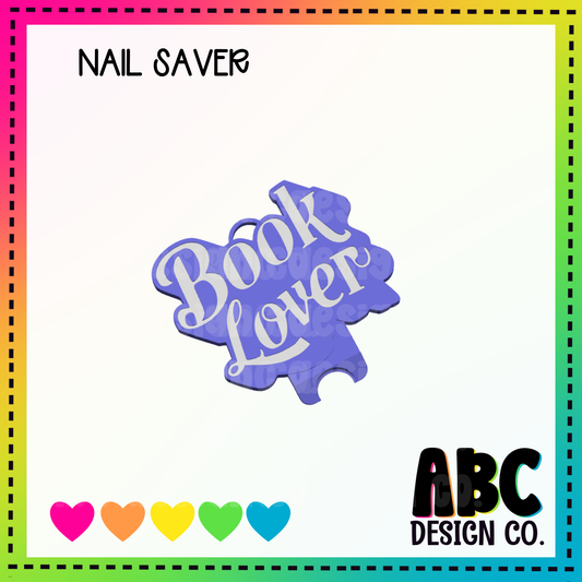 Book Lover 2 - Nail Saver - STL & 3mf - Digital Download