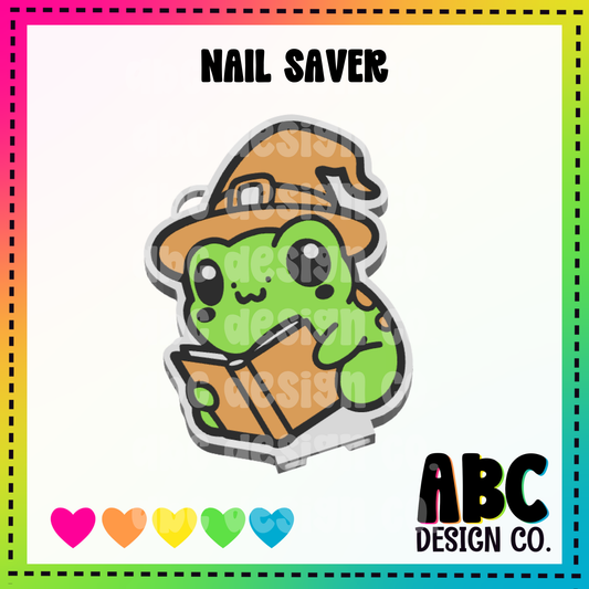 Reading Frog - Nail Saver - 3mf - Digital Download