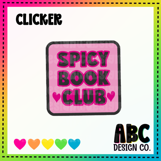 Spicy Book Club - clicker keychain .3mf only