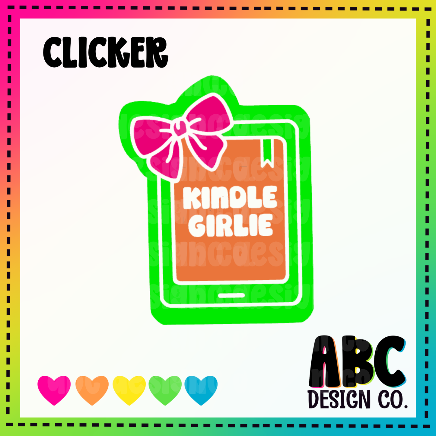 Kindle Girlie - clicker keychain .3mf only
