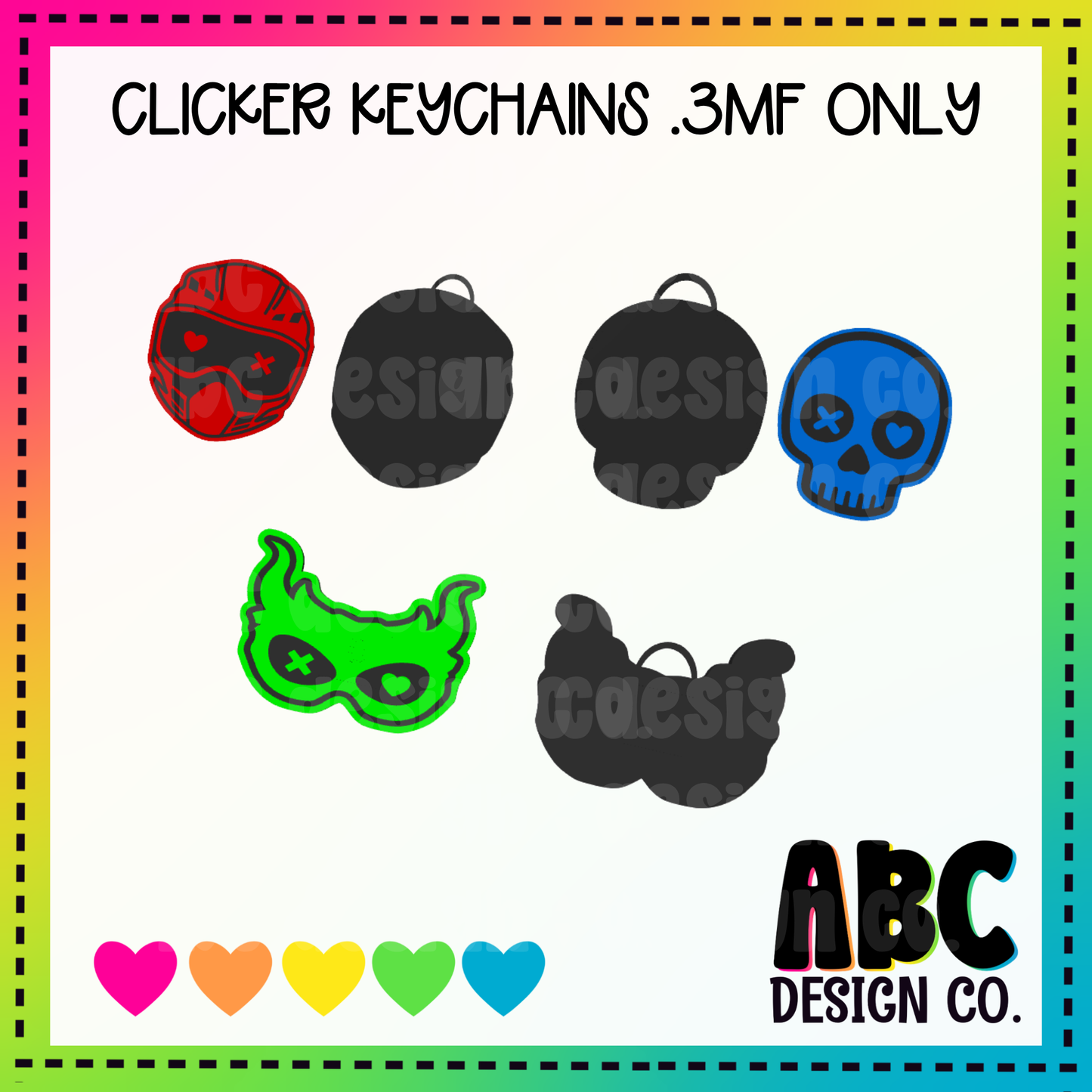 Mask Clicker Bundle of 3 - .3mf only