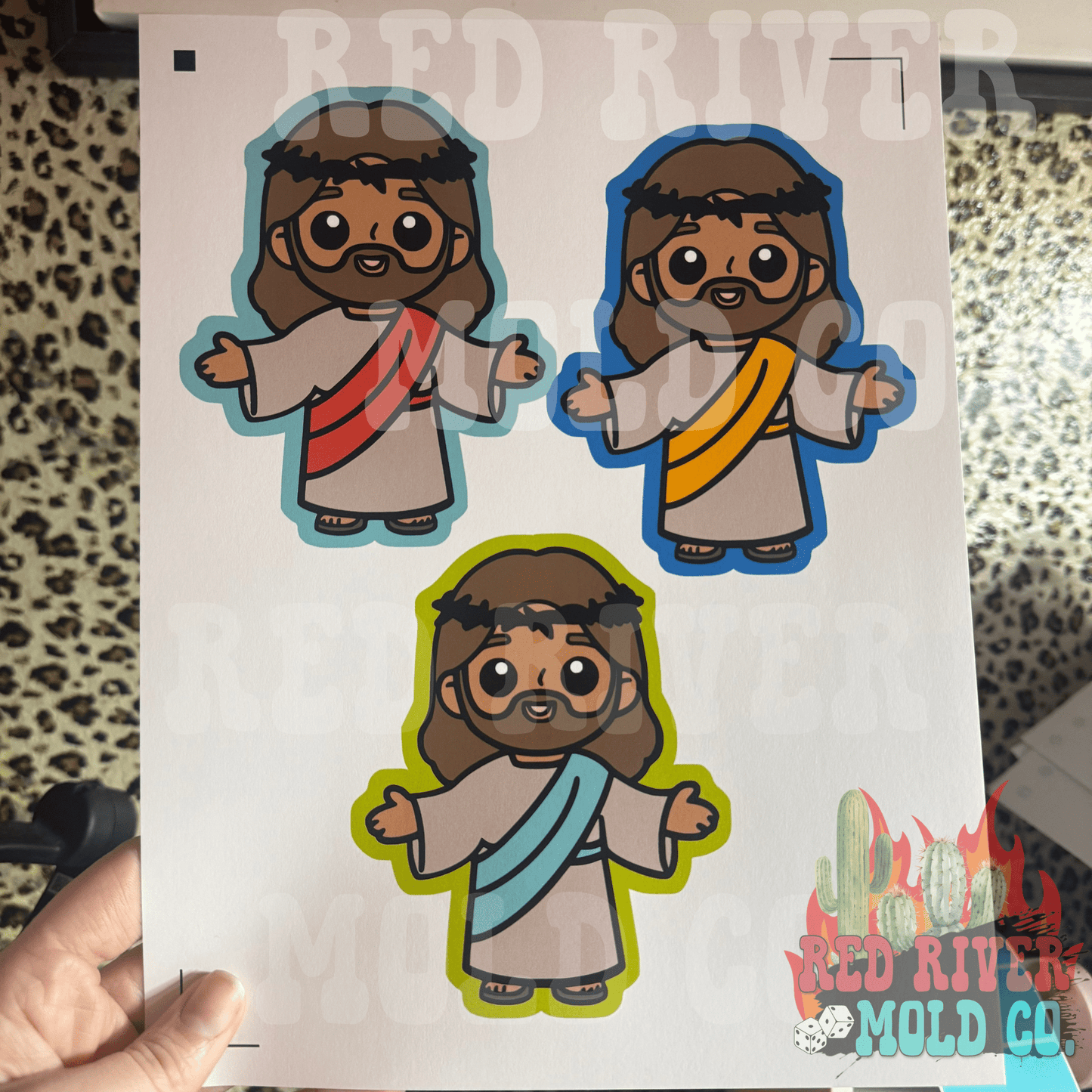 ABC Molds Jesus cardstock grab bag - Shipped by Red River Mold Co