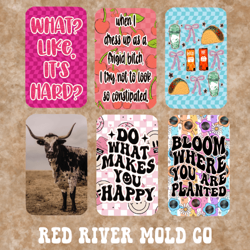ABC Molds Rounded Rectangle cardstock grab bag - Shipped by Red River Mold Co