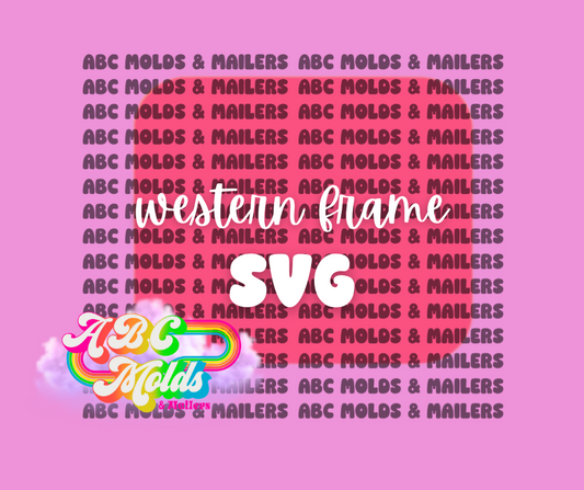 ABC Western Frame SVG