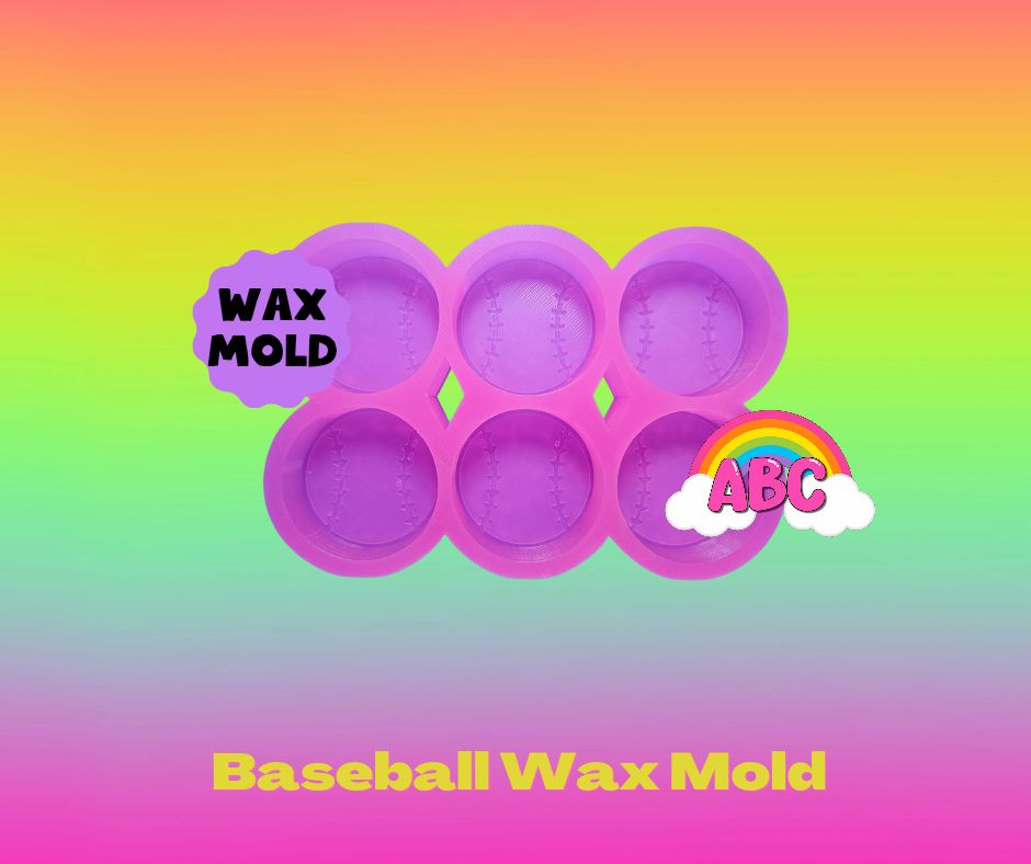 6 cavity baseball wax mold