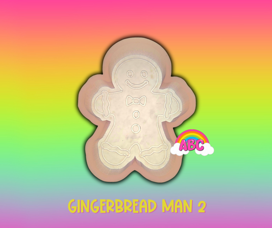 Gingerbread Man 2 silicone mold