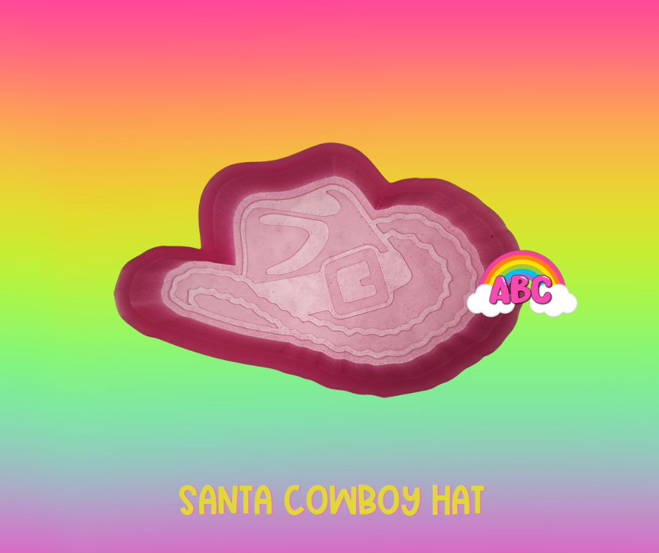 Santa Cowboy Hat silicone mold