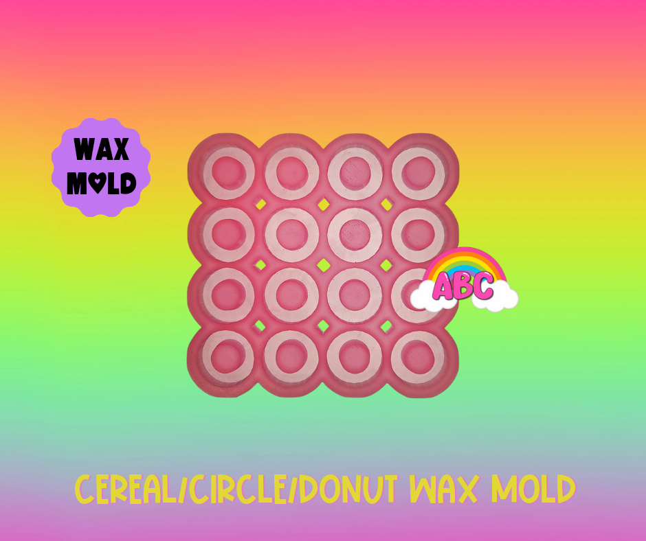 Circle/Donut/cereal Wax Melt Mold - Multi Cavity