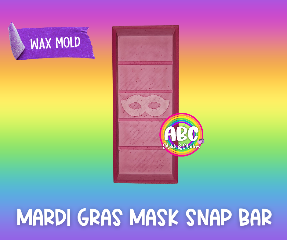 Mardi Gras Mask Snap Bar Mold