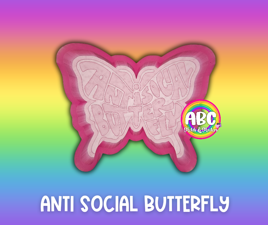 Anti Social Butterfly Silicone Mold