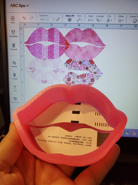 Lips Cardstock -  Sold & Shipped By Simply Sienna