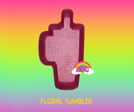 Floral Tumbler Silicone Mold