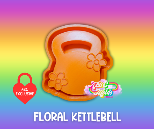 Floral Kettlebell Silicone Mold