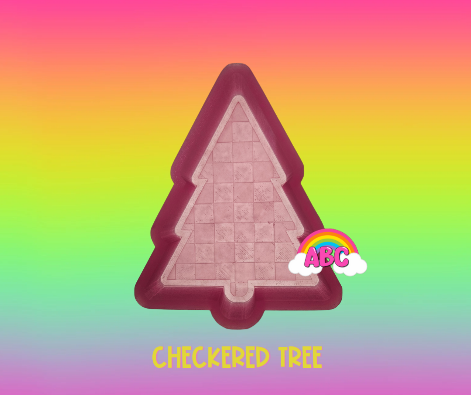 Checkered tree silicone mold