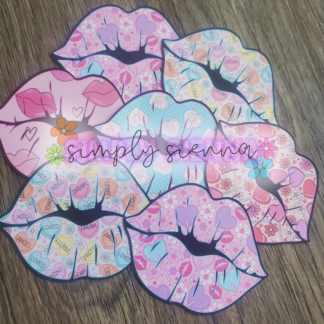 Lips Cardstock -  Sold & Shipped By Simply Sienna
