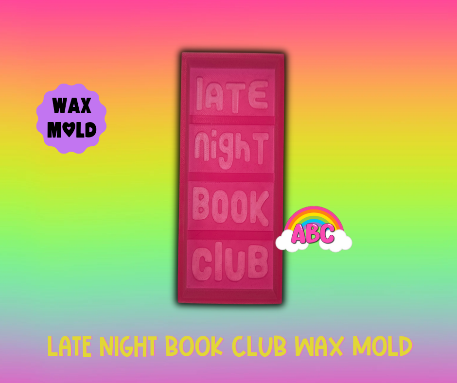 Late Night Book Club Snap Bar Silicone Wax Mold