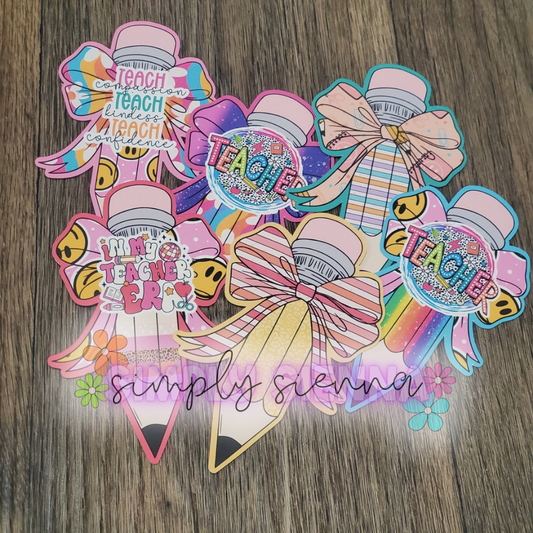 Bow Pencil Cardstock -  Sold & Shipped By Simply Sienna