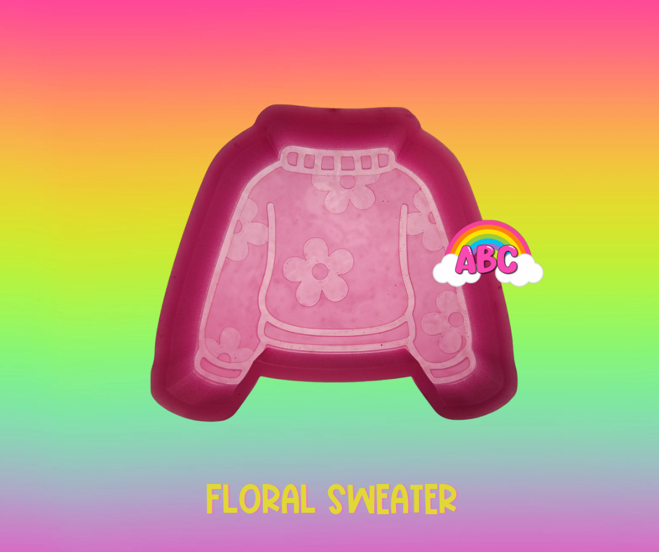 Floral Sweater silicone mold