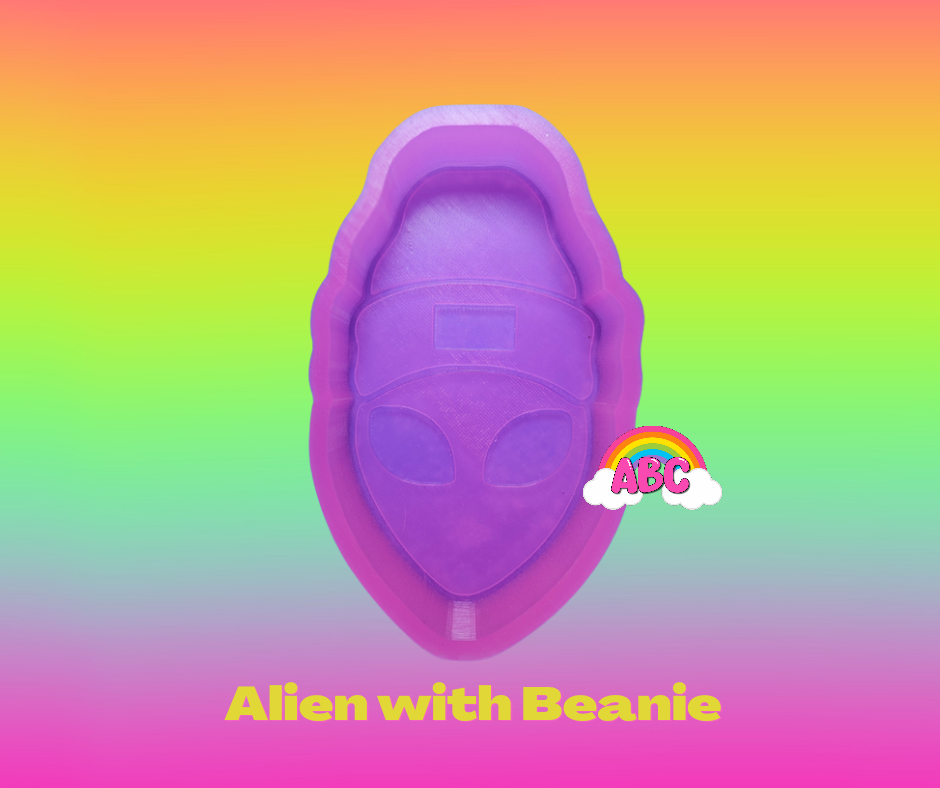 Alien with Beanie silicone mold