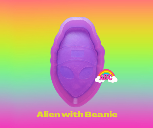 Alien with Beanie silicone mold