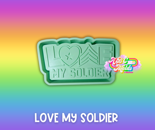 Love my soldier Silicone Mold
