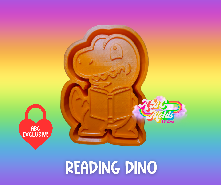 Reading dino Silicone Mold